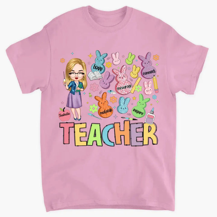 Teacher Of The Sweeties Peeps - Personalized Custom T-shirt - Teacher's Day, Appreciation Gift For Teacher