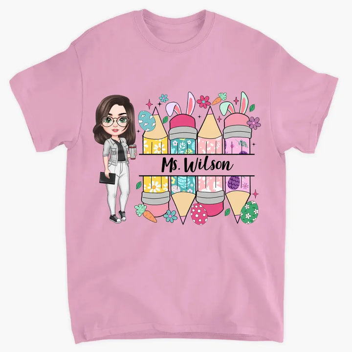 Easter Vibes Teacher - Personalized Custom T-shirt - Teacher's Day, Appreciation Gift For Teacher