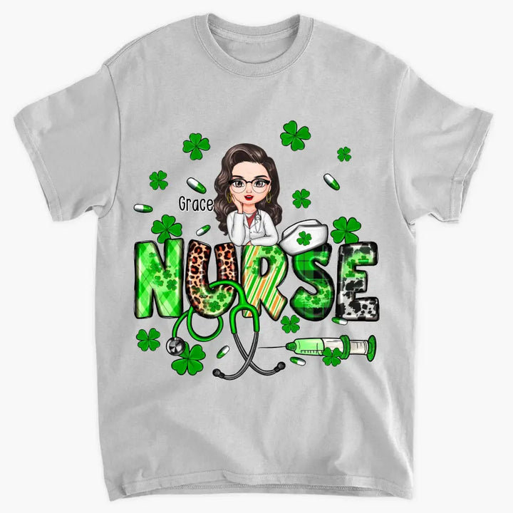 Saint Patrick's Day - Personalized Custom T-shirt - Nurse's Day, Appreciation Gift For Nurse