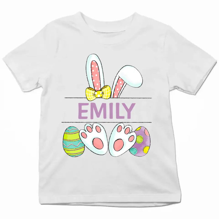 Toddler Easter Egg Hunt - Personalized Custom Youth T-shirt - Easter Day's Gift For Kids, Family Members