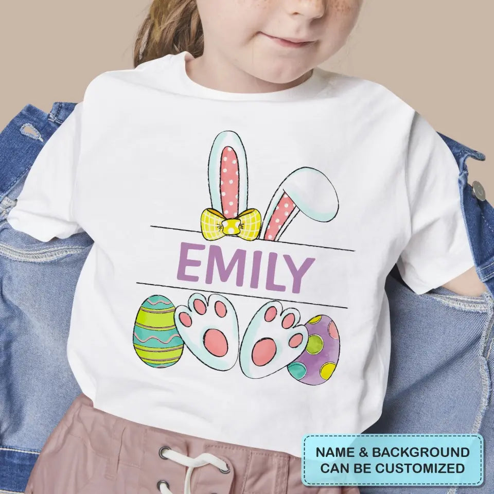 Toddler Easter Egg Hunt - Personalized Custom Youth T-shirt - Easter Day's Gift For Kids, Family Members