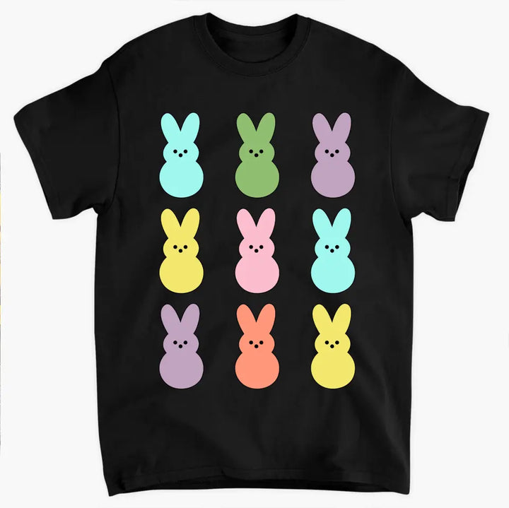Easter Bunny Peeps V2 - Personalized Custom T-shirt - Easter Gift For Family, Family Members
