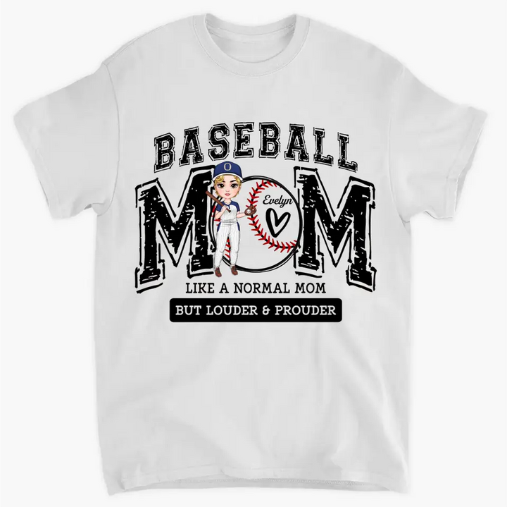 Baseball Mom - Personalized Custom T-shirt - Gift For Mom, Family, Family Members