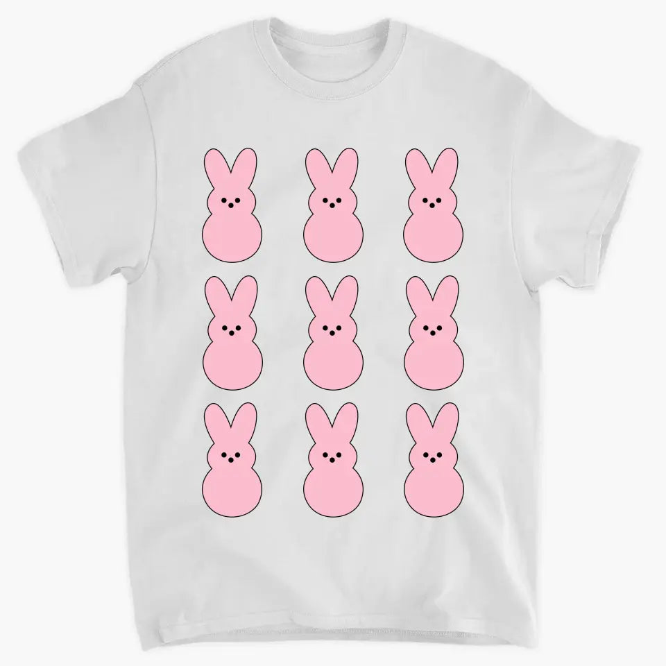 Easter Bunny Peeps V2 - Personalized Custom T-shirt - Easter Gift For Family, Family Members