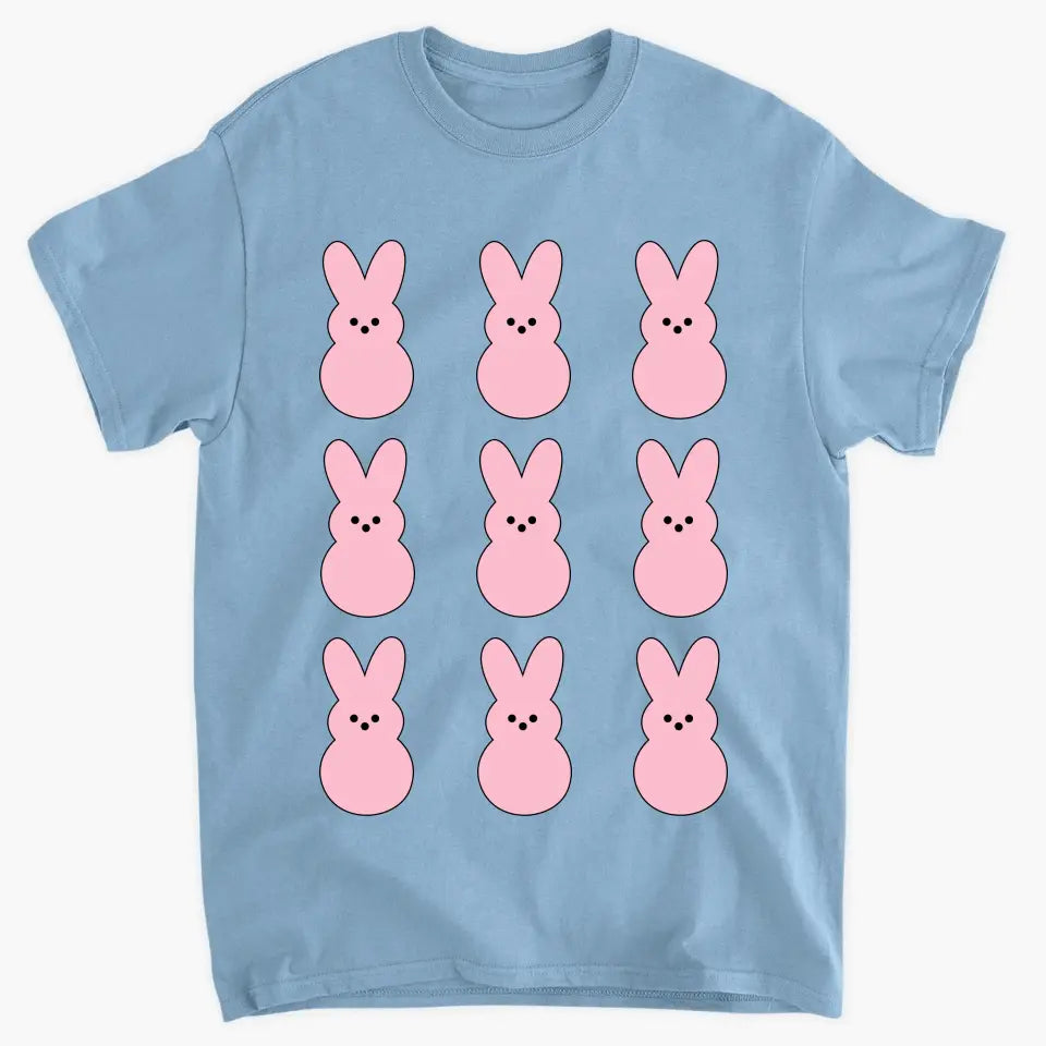 Easter Bunny Peeps V2 - Personalized Custom T-shirt - Easter Gift For Family, Family Members