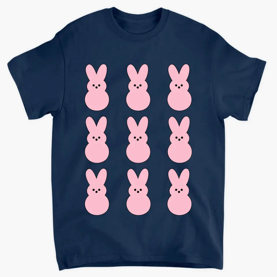 Easter Bunny Peeps V2 - Personalized Custom T-shirt - Easter Gift For Family, Family Members