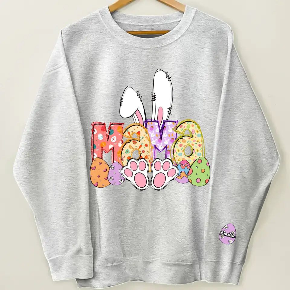 Bunny Easter Bunde - Personalized Custom Sweatshirt - Easter's Day Gift For Grandma, Mom, Family Members