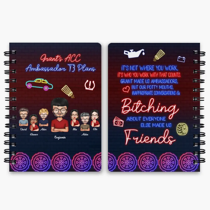 Personalized Spiral Journal - Gift For Colleague - Grant Made Us ACC