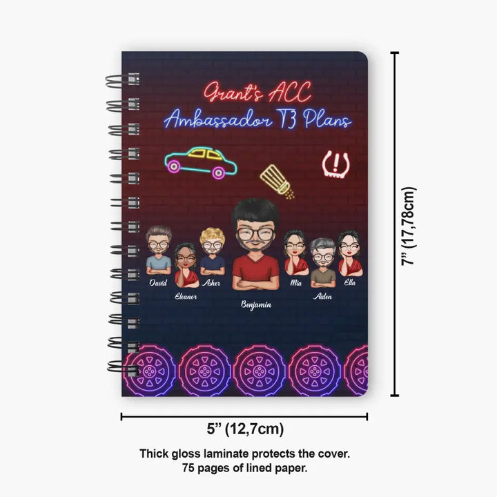 Personalized Spiral Journal - Gift For Colleague - Grant Made Us ACC