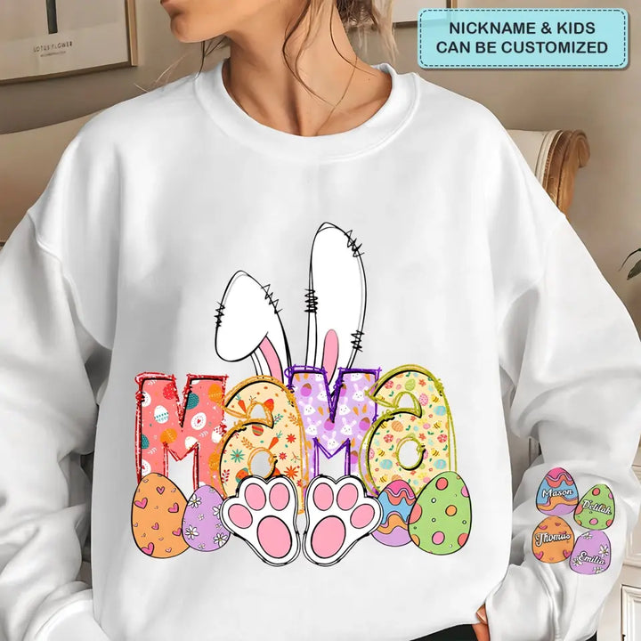 Bunny Easter Bunde - Personalized Custom Sweatshirt - Easter's Day Gift For Grandma, Mom, Family Members