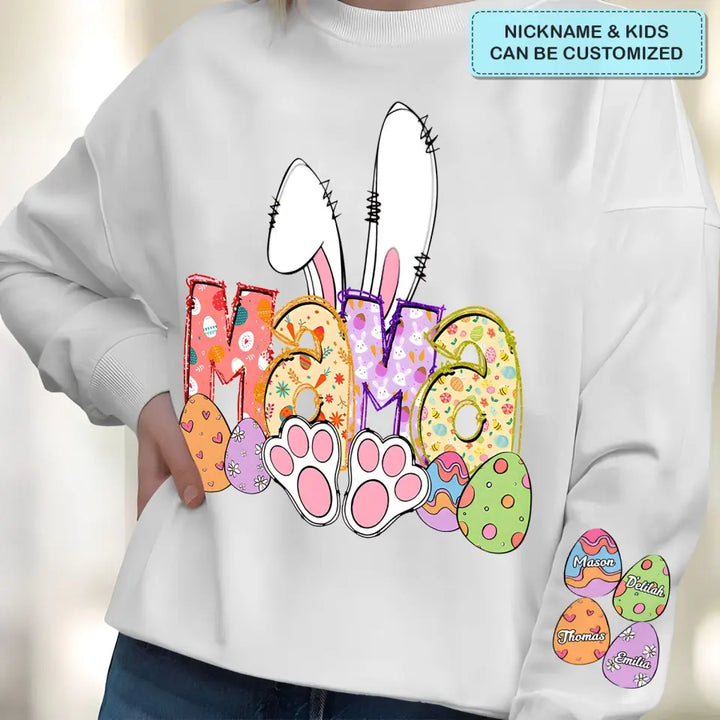 Bunny Easter Bunde - Personalized Custom Sweatshirt - Easter's Day Gift For Grandma, Mom, Family Members