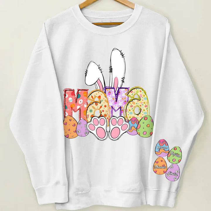 Bunny Easter Bunde - Personalized Custom Sweatshirt - Easter's Day Gift For Grandma, Mom, Family Members