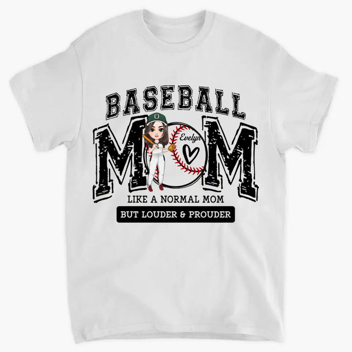 Baseball Mom - Personalized Custom T-shirt - Gift For Mom, Family, Family Members