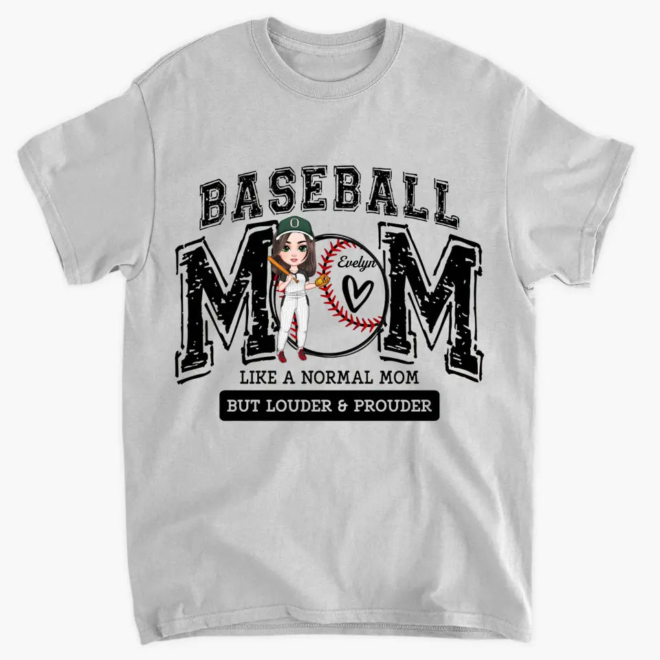 Baseball Mom - Personalized Custom T-shirt - Gift For Mom, Family, Family Members