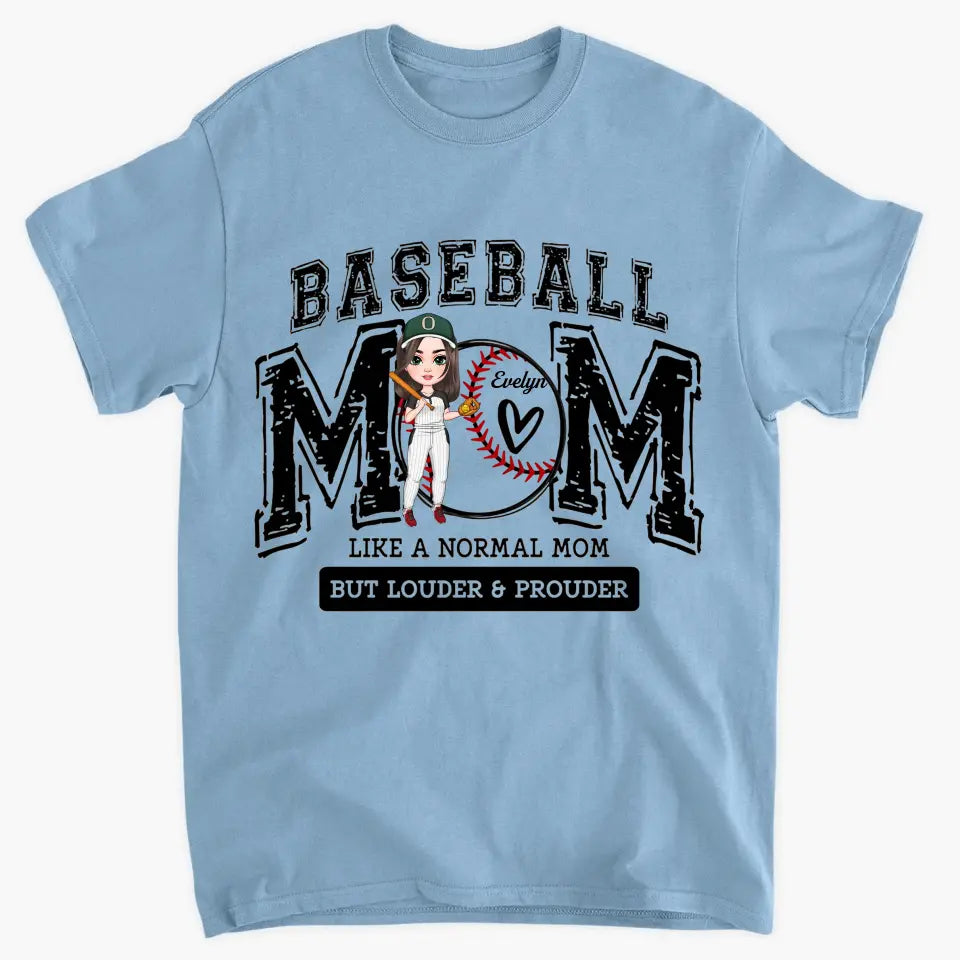 Baseball Mom - Personalized Custom T-shirt - Gift For Mom, Family, Family Members