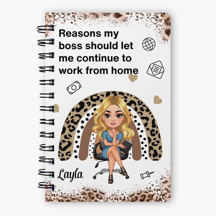 Juicy Workplace Gossip - Personalized Custom Spiral Journal - Birthday Gift For Office Staff, Colleague