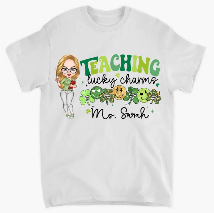 Teaching Lucky Charms - Personalized Custom T-shirt - Teacher's Day, Appreciation Gift For Teacher