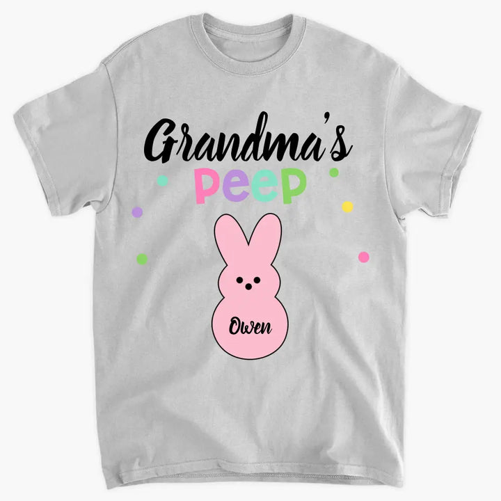 Grandma's Peeps - Personalized Custom T-shirt - Easter Gift For Grandma, Mom, Family Members