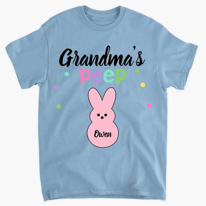 Grandma's Peeps - Personalized Custom T-shirt - Easter Gift For Grandma, Mom, Family Members