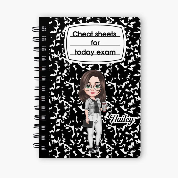 Teacher Journal - Personalized Custom Spiral Journal - Teacher's Day, Appreciation Gift For Teacher