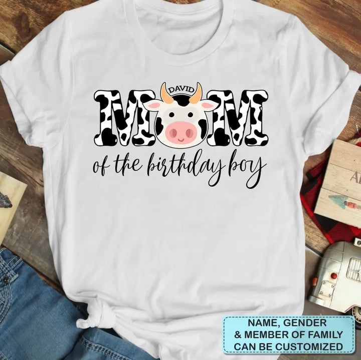 Cow Family Birthday - Personalized Custom T-shirt - Birthday Gift For Kid, Family, Family Members