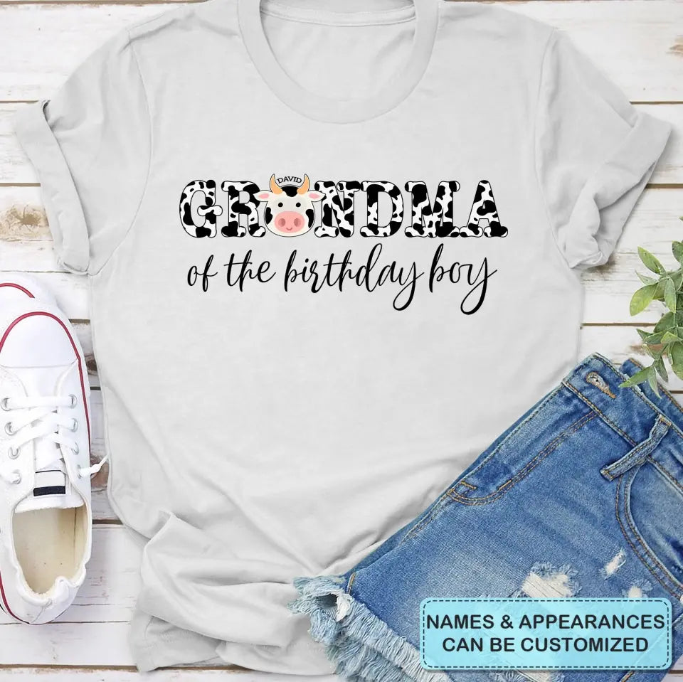 Cow Family Birthday - Personalized Custom T-shirt - Birthday Gift For Kid, Family, Family Members