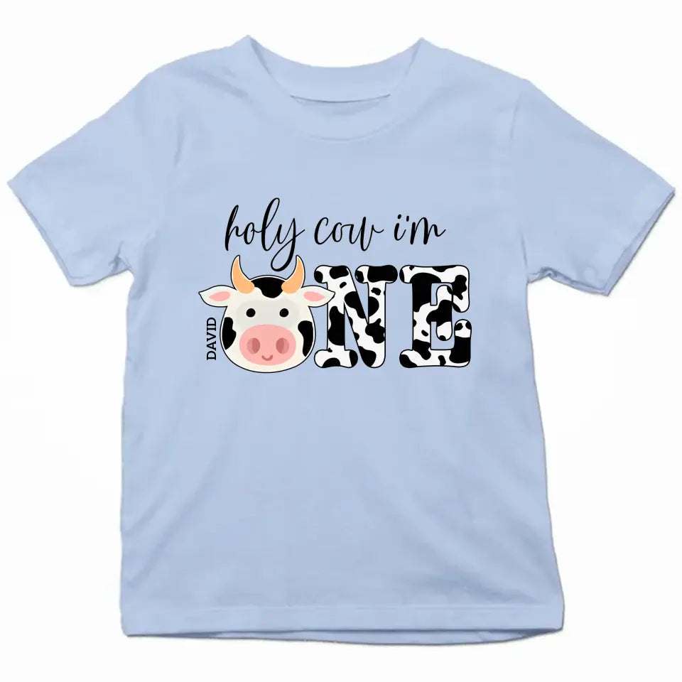 Cow Family Birthday - Personalized Custom T-shirt - Birthday Gift For Kid, Family, Family Members
