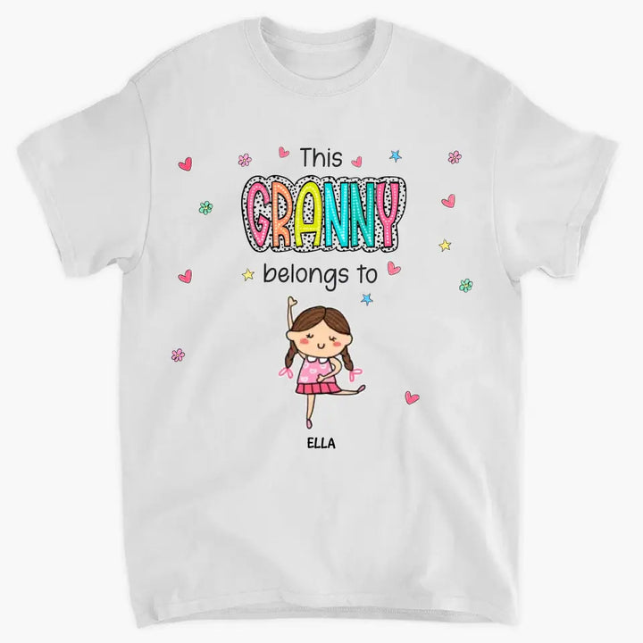 This Granny Belongs To - Personalized Custom T-shirt - Mother's Day Gift For Grandma, Family Members