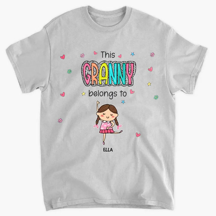 This Granny Belongs To - Personalized Custom T-shirt - Mother's Day Gift For Grandma, Family Members
