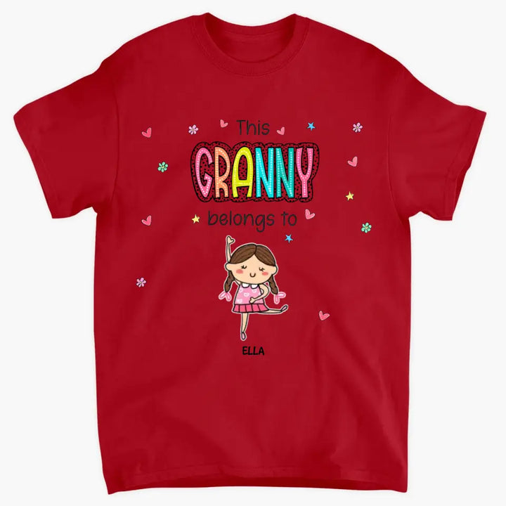 This Granny Belongs To - Personalized Custom T-shirt - Mother's Day Gift For Grandma, Family Members