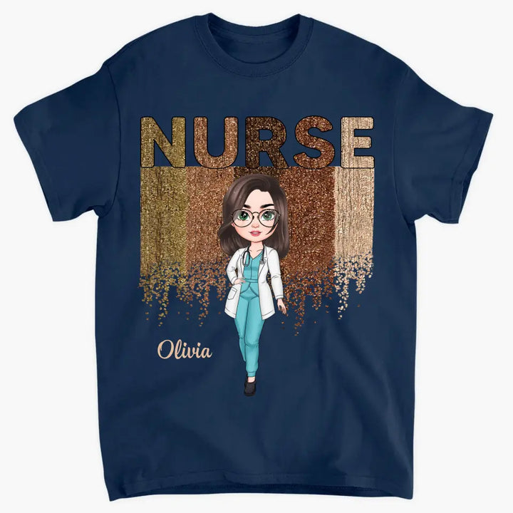 Brown Sugar Nurse - Personalized Custom T-shirt - Nurse's Day, Appreciation Gift For Nurse
