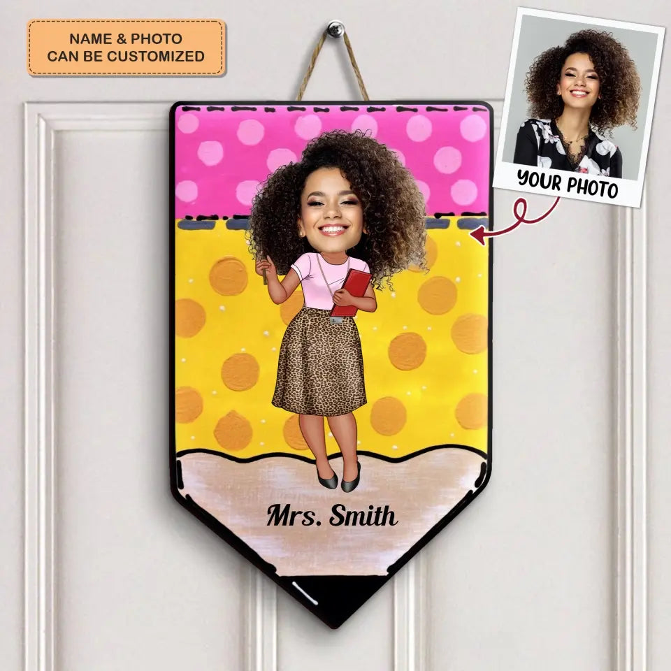 My Classroom - Personalized Custom Door Sign - Teacher's Day Gift For Teacher
