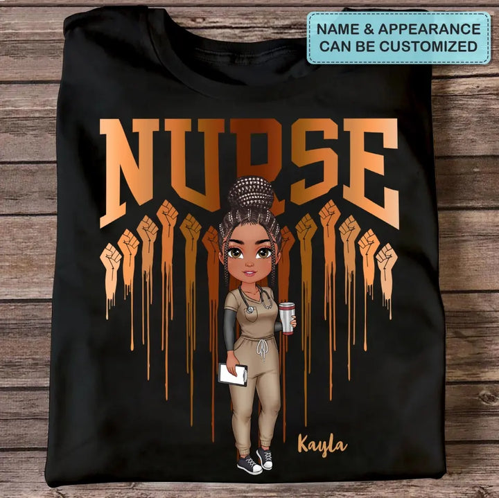 Heart Nurse Life - Personalized Custom T-shirt - Nurse's Day, Appreciation Gift For Nurse