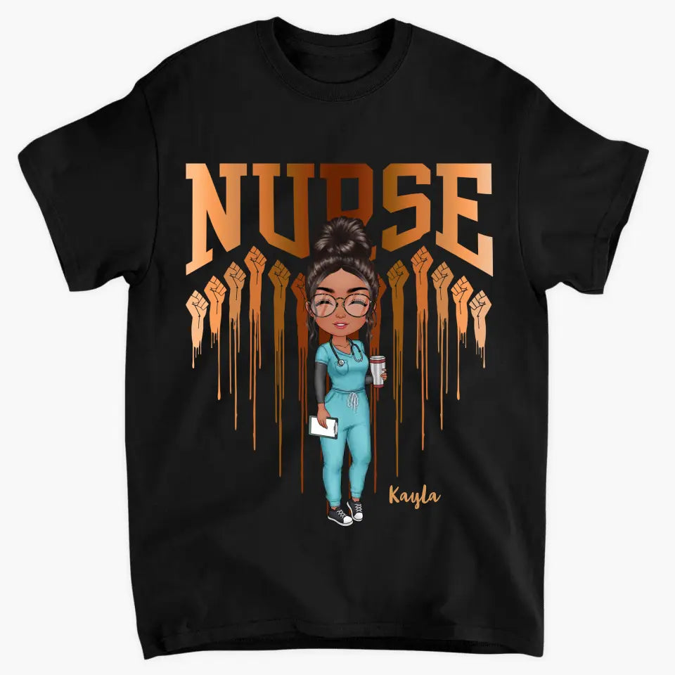 Heart Nurse Life - Personalized Custom T-shirt - Nurse's Day, Appreciation Gift For Nurse