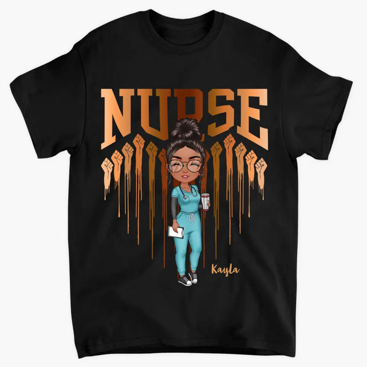Heart Nurse Life - Personalized Custom T-shirt - Nurse's Day, Appreciation Gift For Nurse