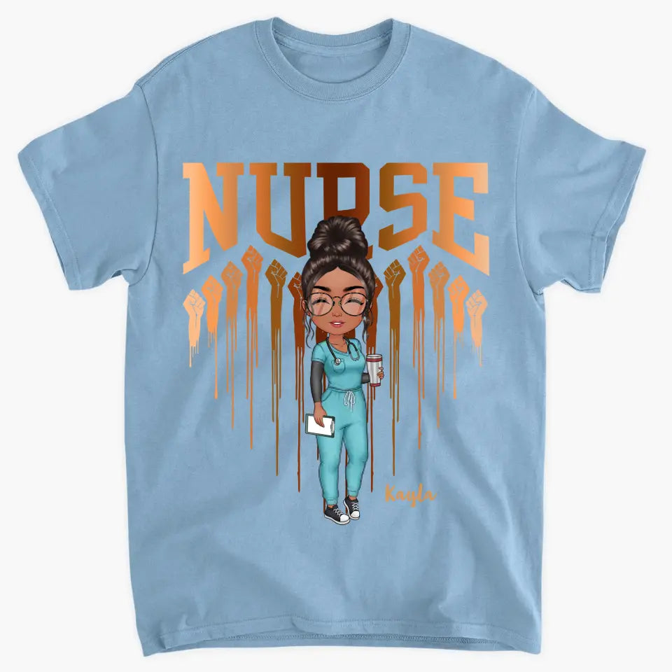 Heart Nurse Life - Personalized Custom T-shirt - Nurse's Day, Appreciation Gift For Nurse