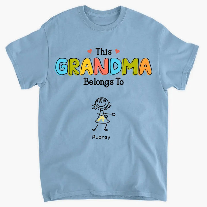 This Grandma Belongs To - Personalized Custom T-shirt - Mother's Day Gift For Mom