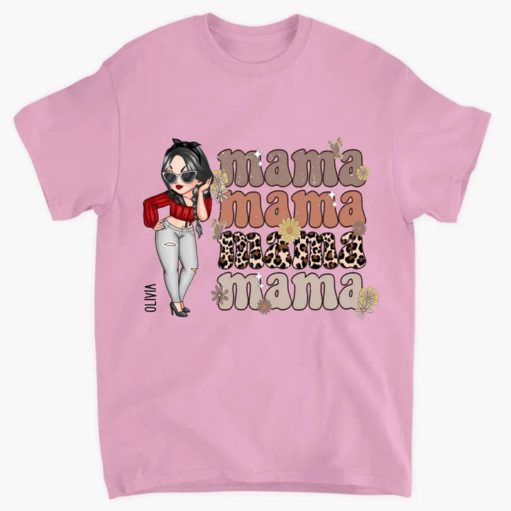Mama Leopard - Personalized Custom T-shirt - Mother's Day Gift For Mom