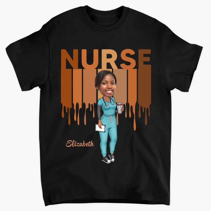 Love Nurse Life Custom Photo - Personalized Custom T-shirt - Gift For Nurses