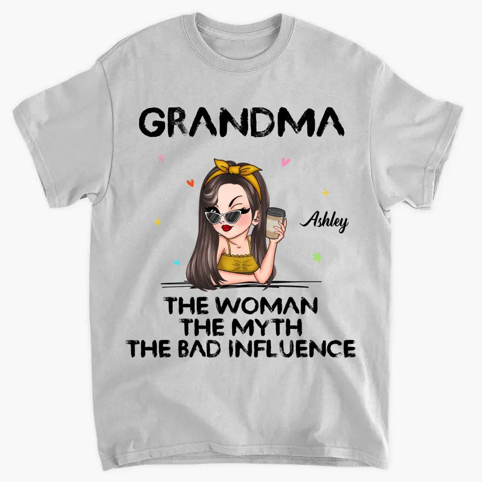 The Woman The Myth - Personalized Custom T-shirt - Mother's Day Gift For Grandma, Family Members