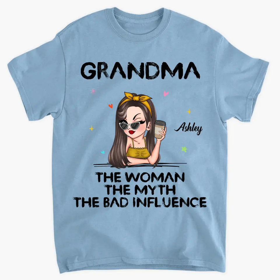 The Woman The Myth - Personalized Custom T-shirt - Mother's Day Gift For Grandma, Family Members