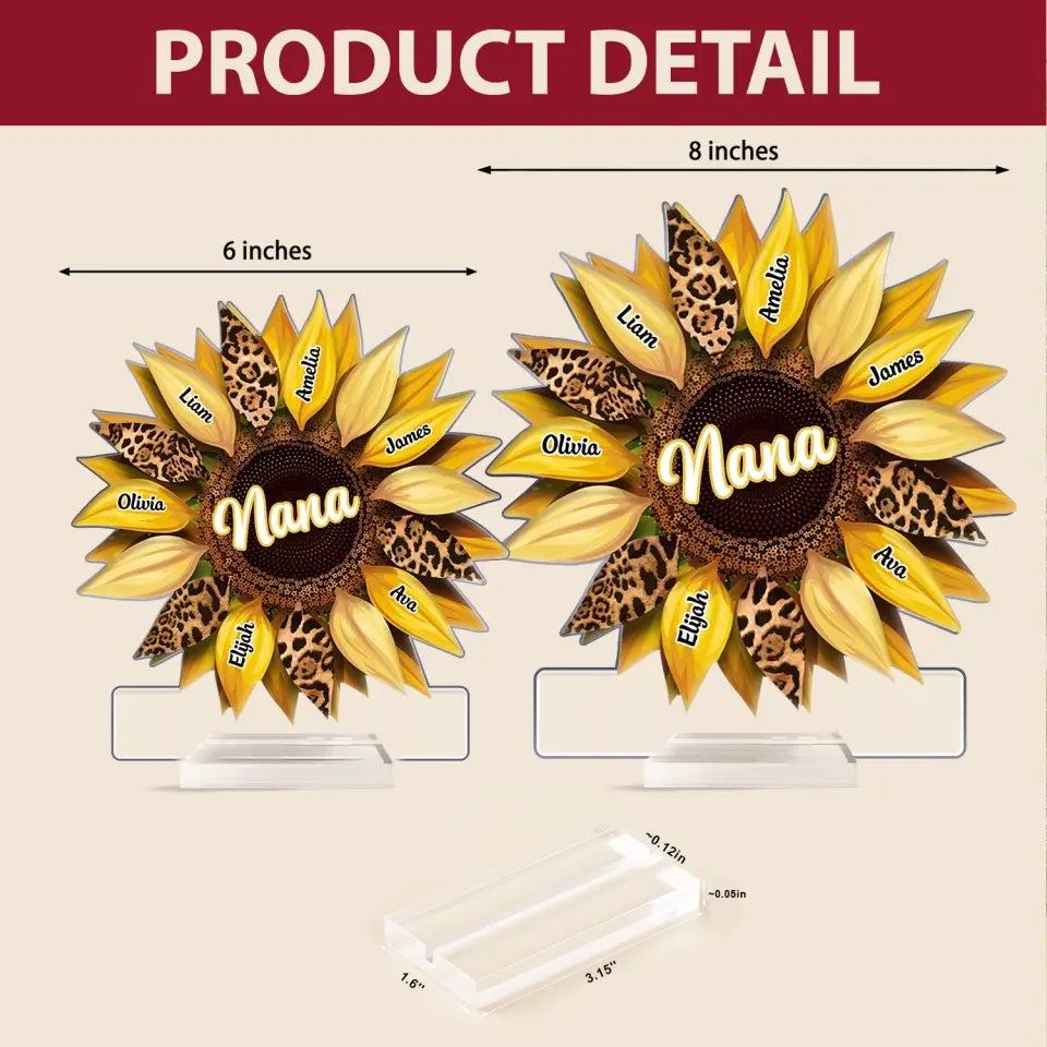 Love Being A Grandma - Personalized Custom Acrylic Plaque Clear Stand - Mother's Day Gift For Mom, Grandma, Family, Family Members