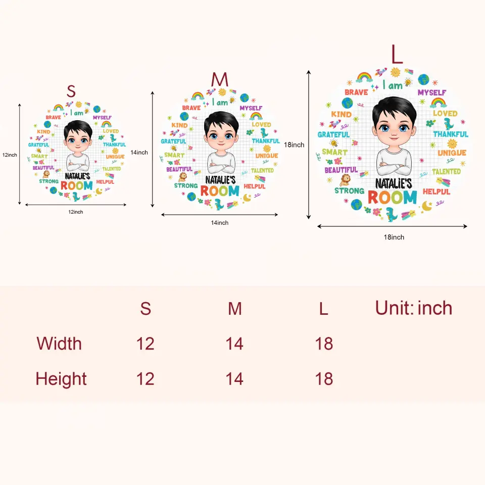 I Am A Kid - Personalized Custom Door Sign - Gift For Kids, Family Members