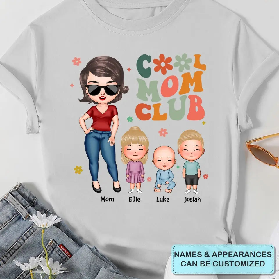 Cool Mom Club - Personalized Custom T-shirt - Mother's Day Gift For Mom, Grandma