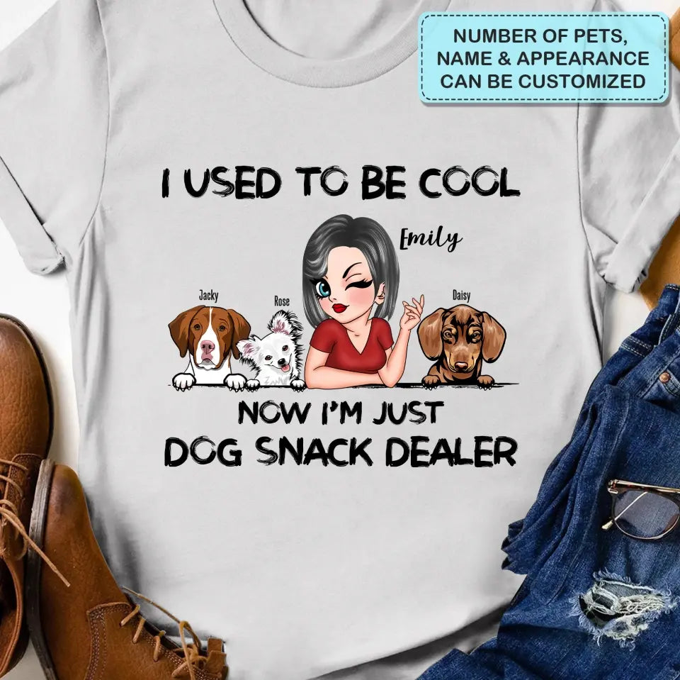I Used To Be Cool - Personalized Custom T-shirt - Gift For Dog Mom, Cat Mom, Pet Lover
