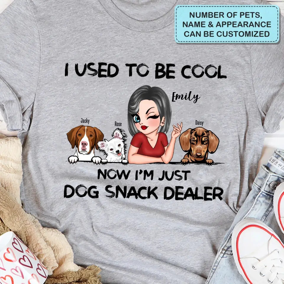 I Used To Be Cool - Personalized Custom T-shirt - Gift For Dog Mom, Cat Mom, Pet Lover
