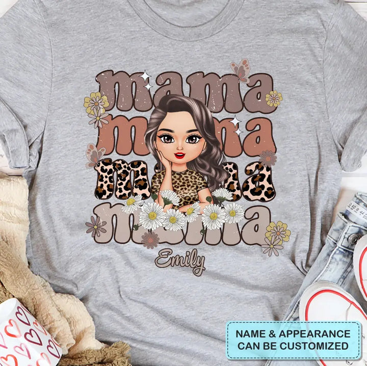 Mama - Personalized Custom T-shirt - Birthday Gift For Mom, Family Members