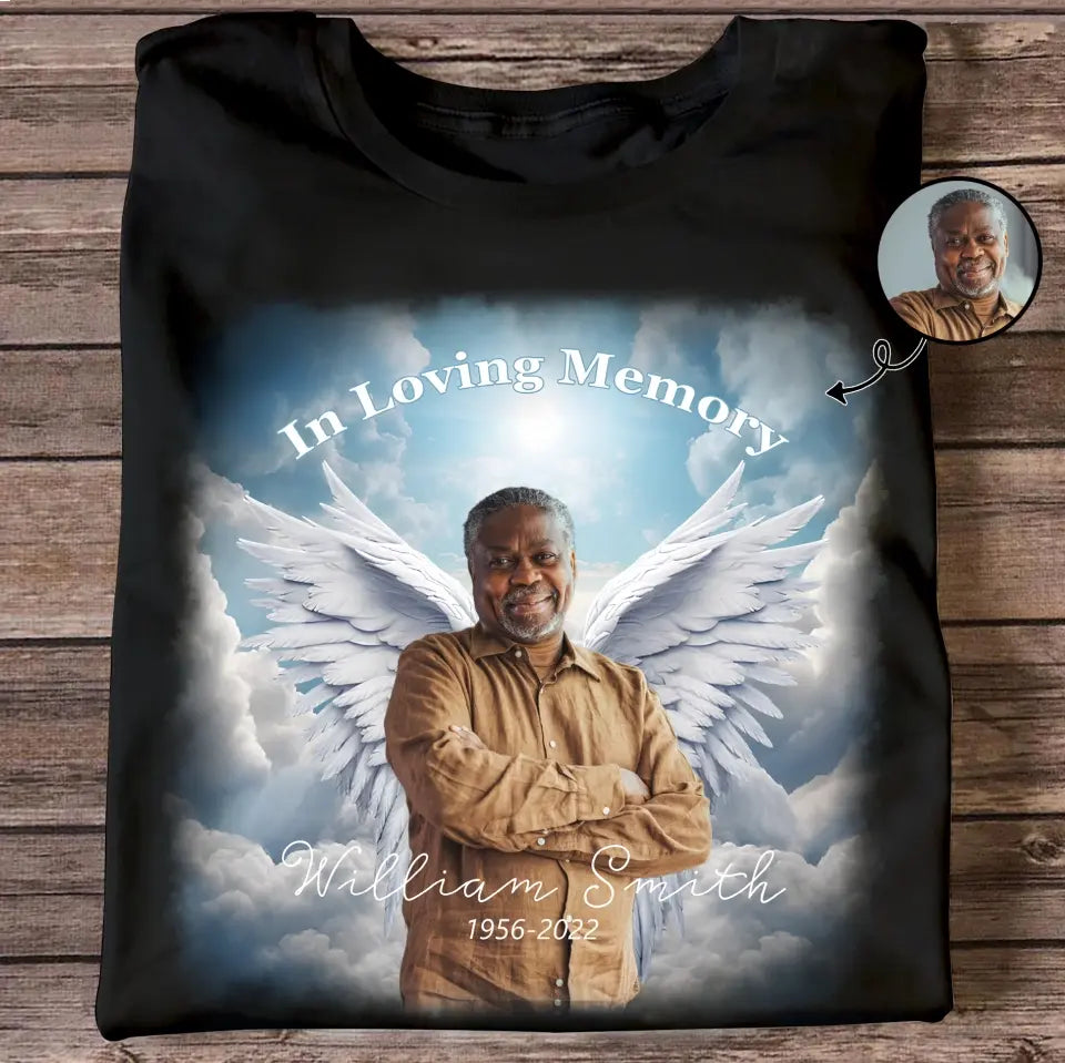 In Loving Memory Family Members - Personalized Custom T-Shirt - Memorial Gift For Family Members
