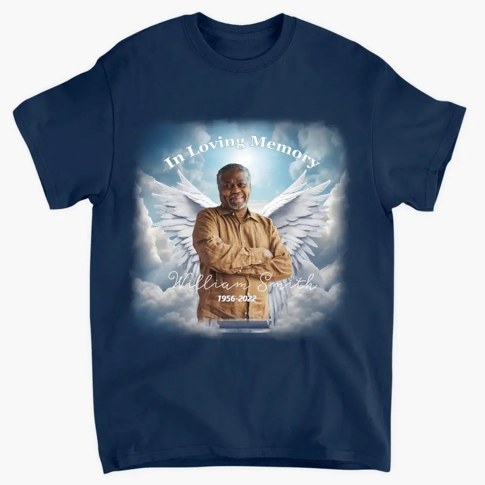 In Loving Memory Family Members - Personalized Custom T-Shirt - Memorial Gift For Family Members