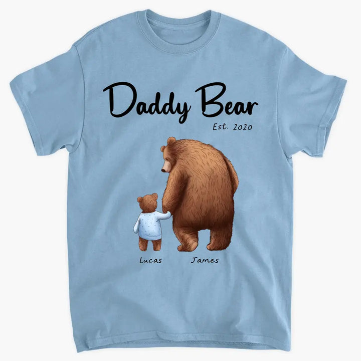 Daddy Bear - Personalized Custom T-shirt - Father's Day Gift For Dad